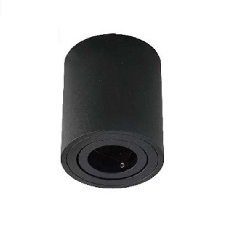 Aro Gu10 Teto Redondo Saliente Preto