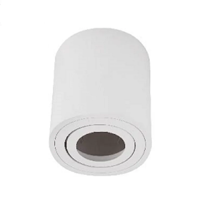 Techo Redondo Sobresaliente Blanco Con Borde Gu10