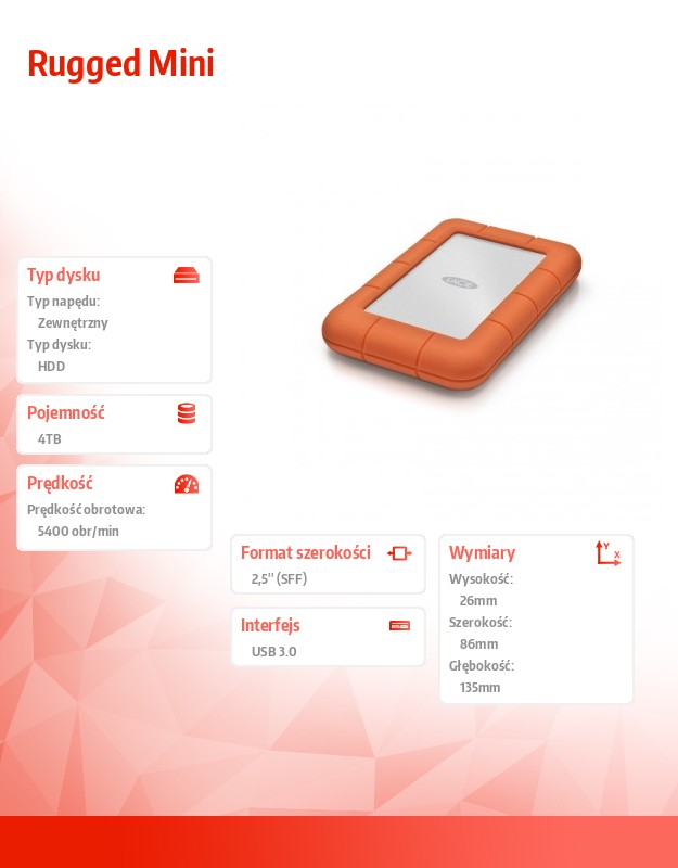 Disco Externo 4tb Rugged 2.5 Usb 3.0 - Lacie