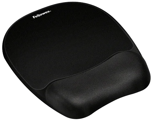 Alfombrilla Con Reposamuñecas Memory Foam Negro F.