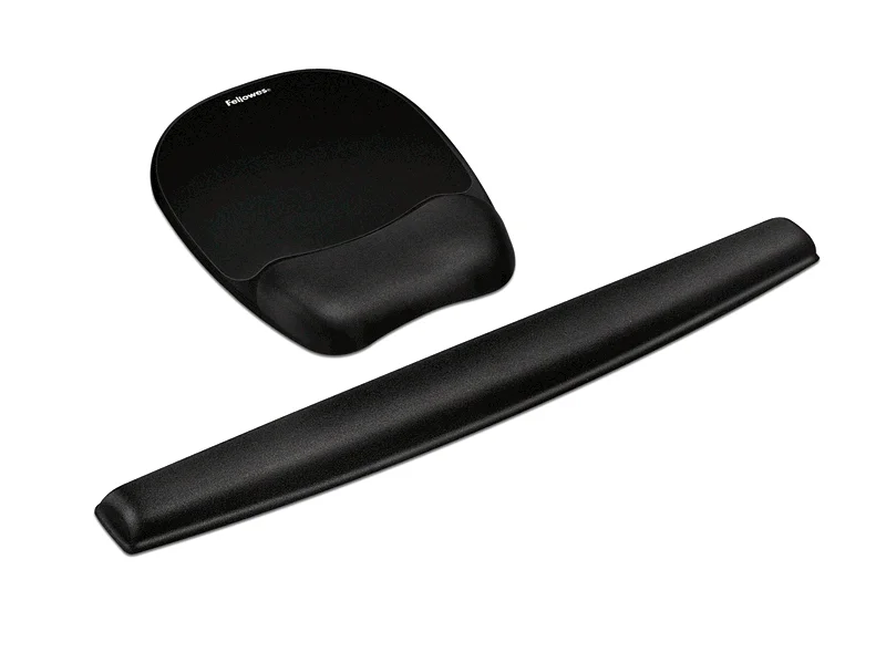 Alfombrilla Con Reposamuñecas Memory Foam Negro F.