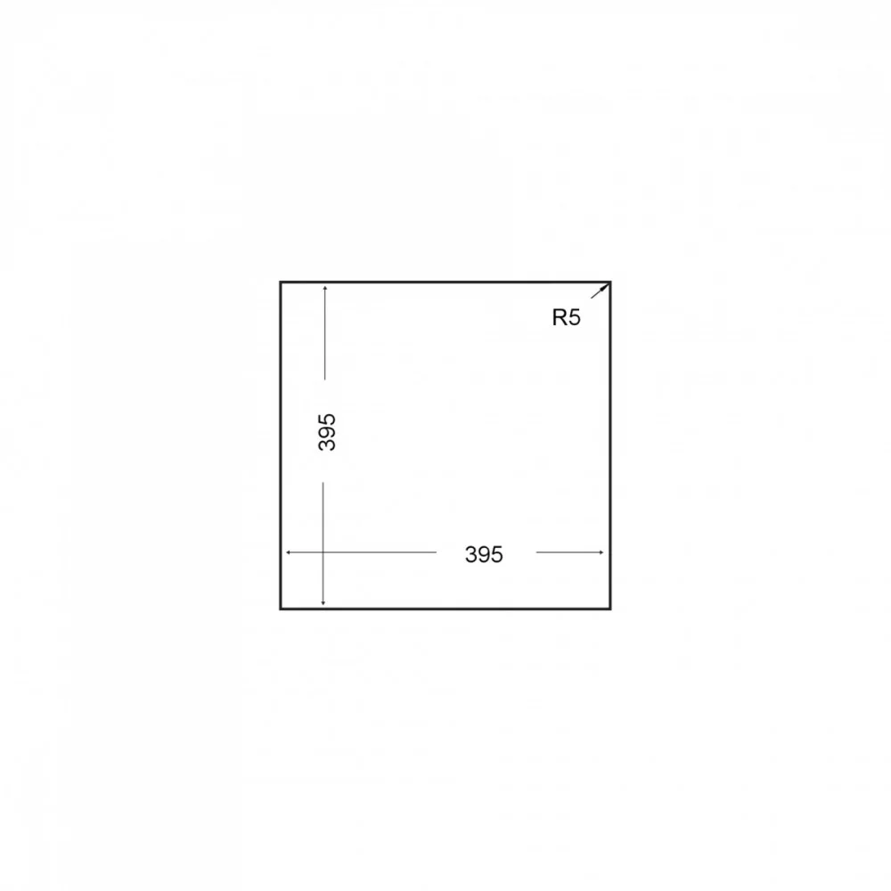 Sink Suspended Square 40.40 Tg Black