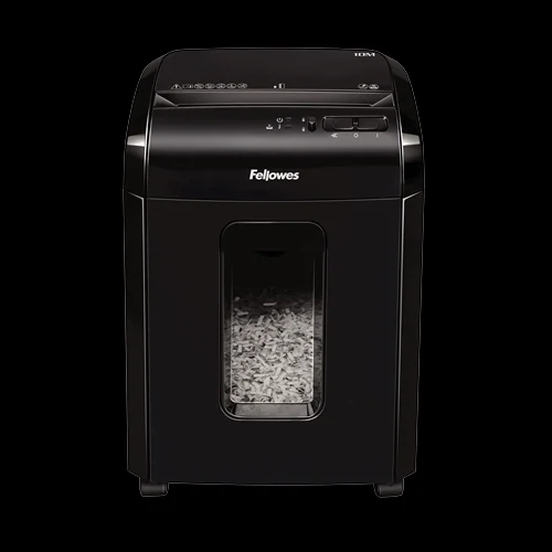 Fellowes Powershred 10m Paper Shredder Micro-Cut Shredding Black