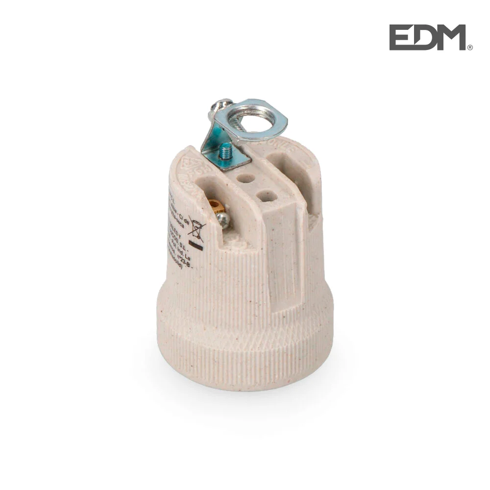 Casquilho Porcelana E-27 Edm