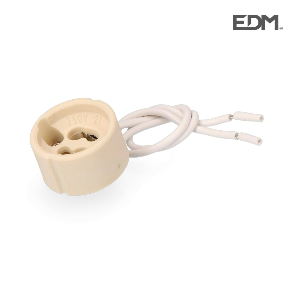 Casquilho Halogeno Gu-10 2a 250v 15cm Cable