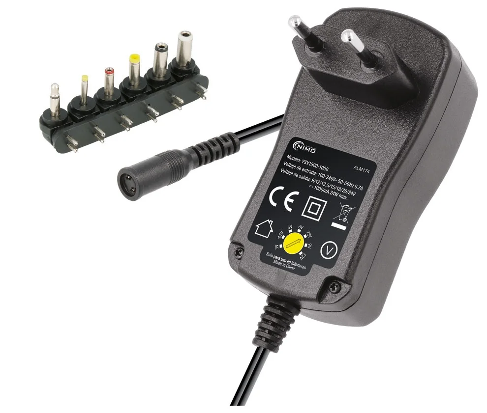 Alimentador Manual Ajustavel 9-24vdc 24w 1000ma