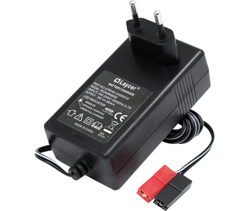 Carregador De Baterias De Chumbo 24v 0.8a