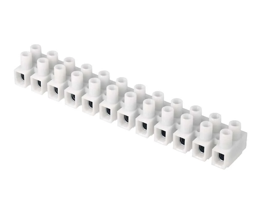 Regua Ligadores 6mm 5a 12 Elementos Branco