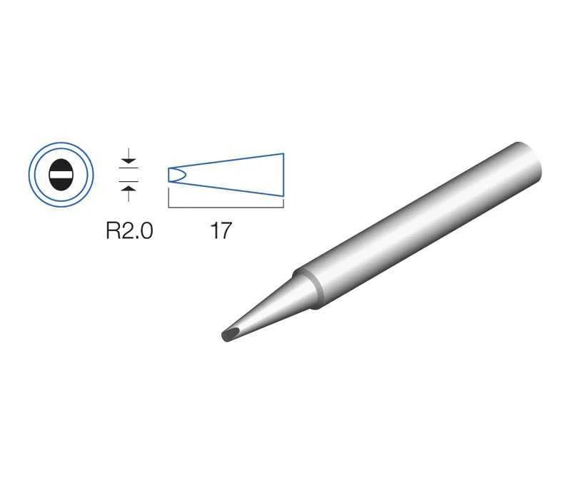 Ponta Plana 2.0mm P/ Ferro Soldar Hrv109  Hrv8200