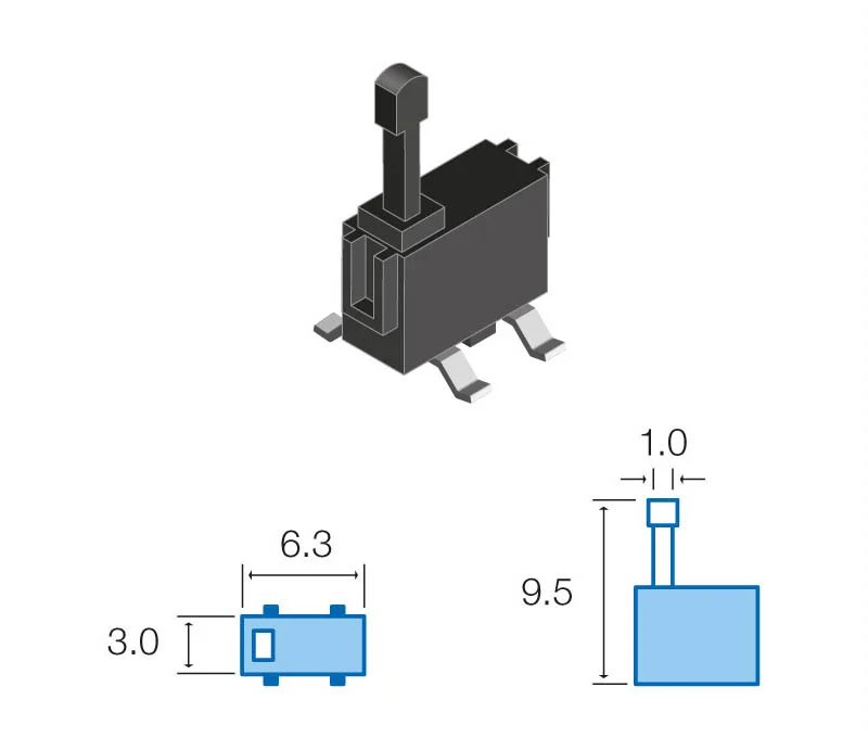 Interruptor Microswitch Fim Carreira 12vdc 50ma
