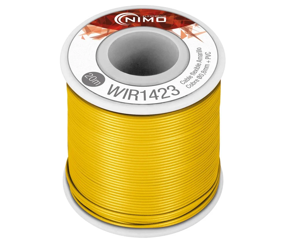Cabo Flexível 0,80mm/20m Amarelo