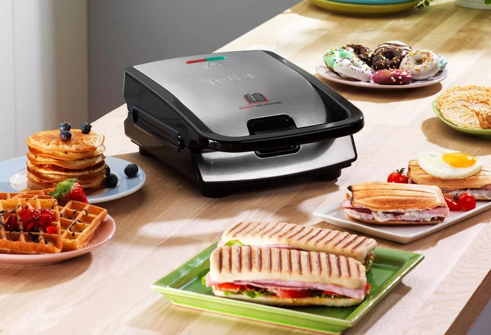 Tefal Snack Collection Sw 852 D Sandwich Maker 700 W Black Stainless Steel