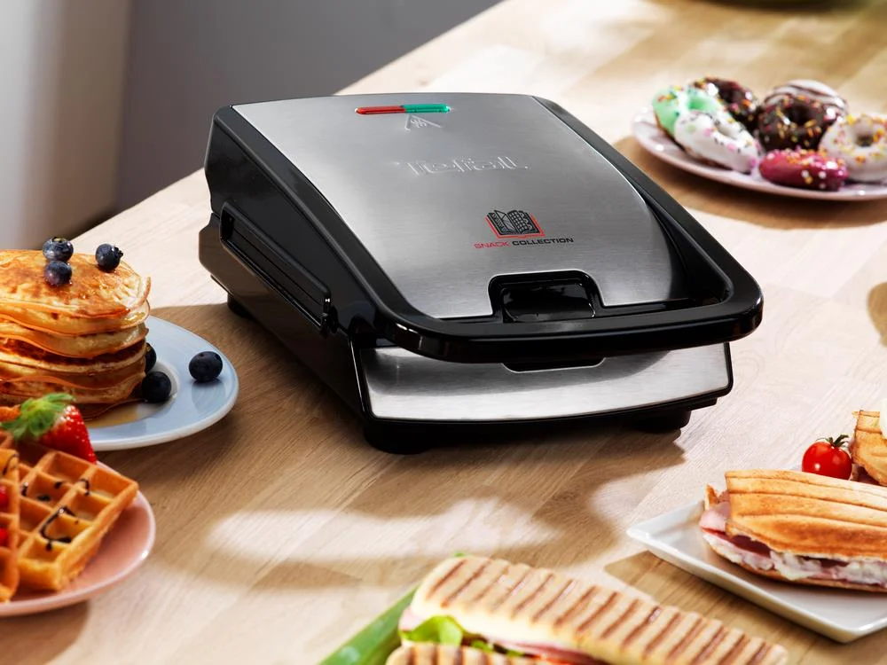 Tefal Snack Collection Sw 852 D Sandwich Maker 700 W Black Stainless Steel