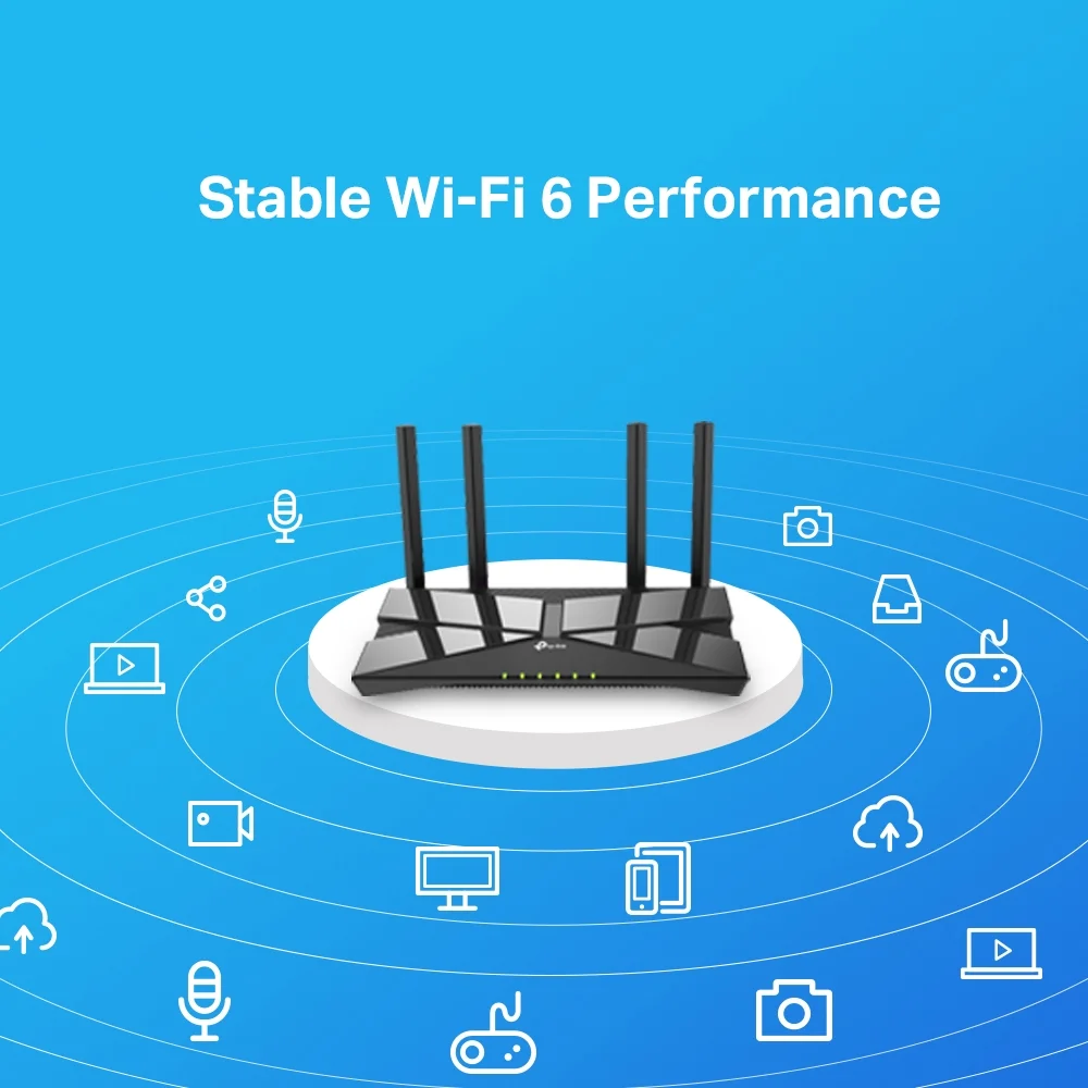 Tp-Link Ax10 Archer Wireless Router 4-Port-Switch (Archer Ax10)