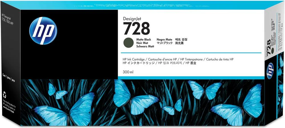 Tinteiro de Tinta Original Hp 728 Preto