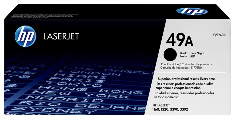 Hp Cartridge No 49a Hp49a Hp 49a Black Schwarz (Q5949a)