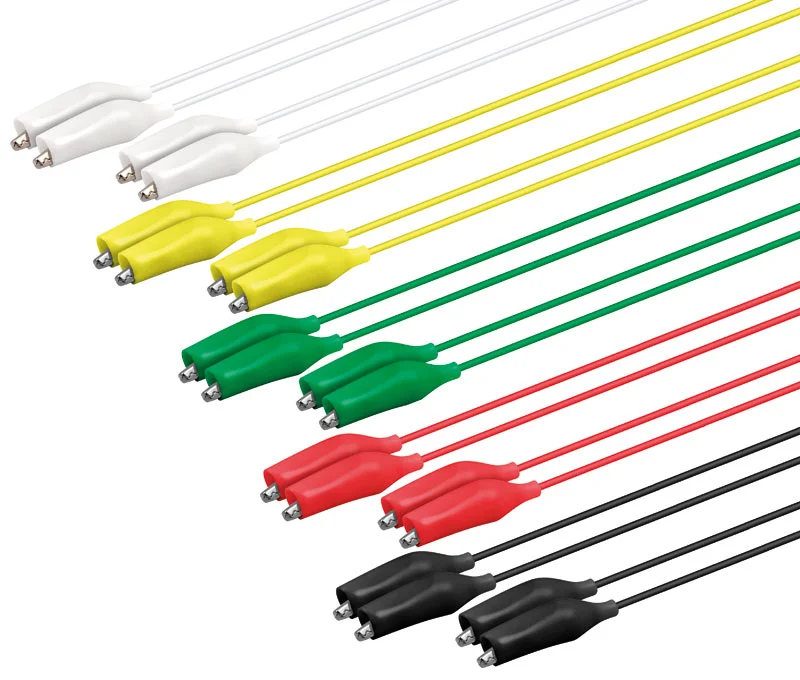 Conjunto 10 Fios Coloridos Com Crocodilo 350mm
