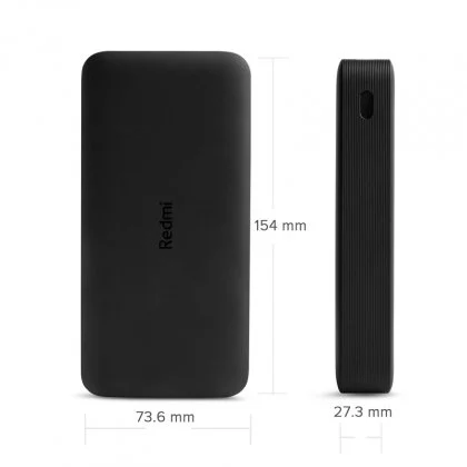 Xiaomi 20000mah Redmi 18w Fast Charge Power Bank Black Vxn4304gl