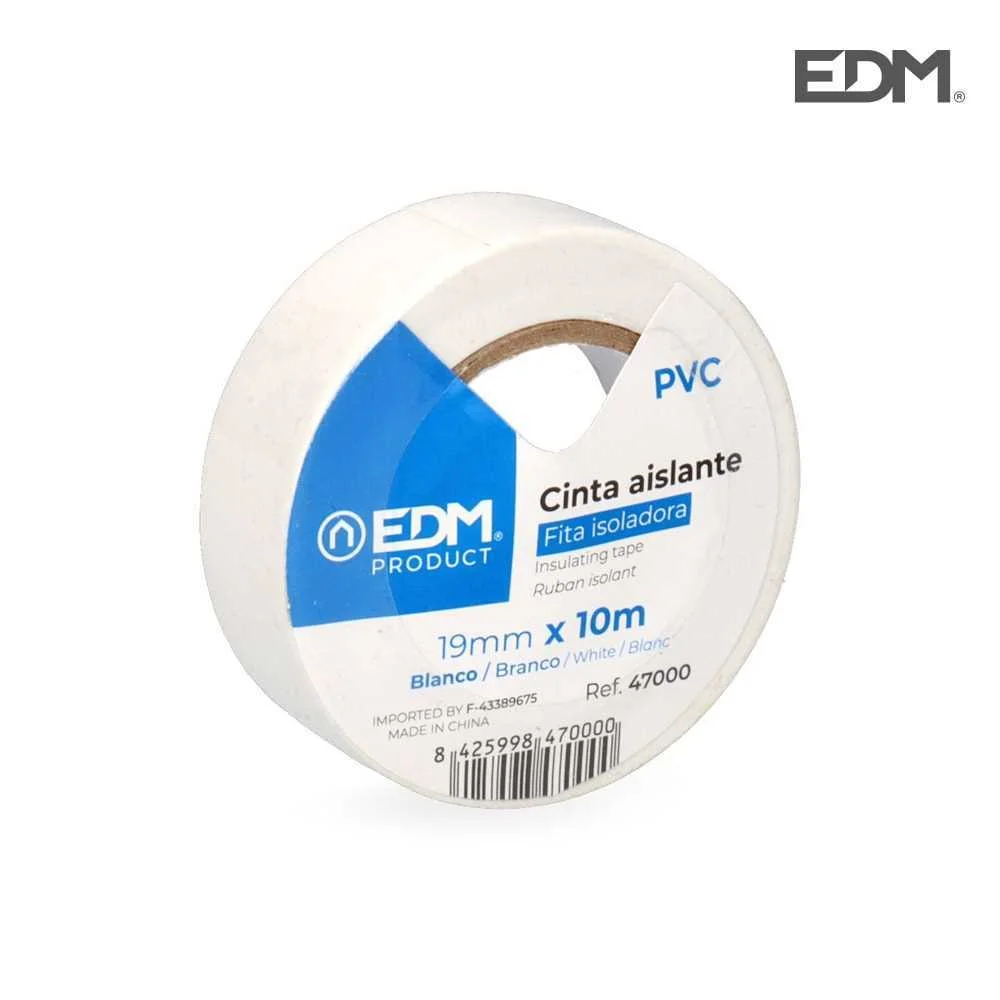 Fita Isoladora 10mx19mm Branca Edm