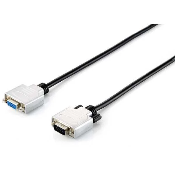 Equip Cabo Ext Vga 3+7 M/F  3,0m Hd15 Metal Hoods.