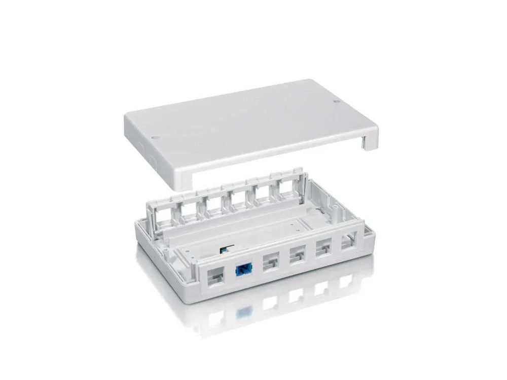 Caixa Equip Surface Keystone System 12 Jacks, Whi.