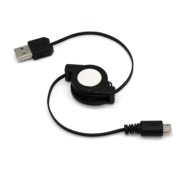 Equip Kabel Usb-A 2.0 -> Micro B St/St  1.00m Aufrollbar  Sw Polybeutel