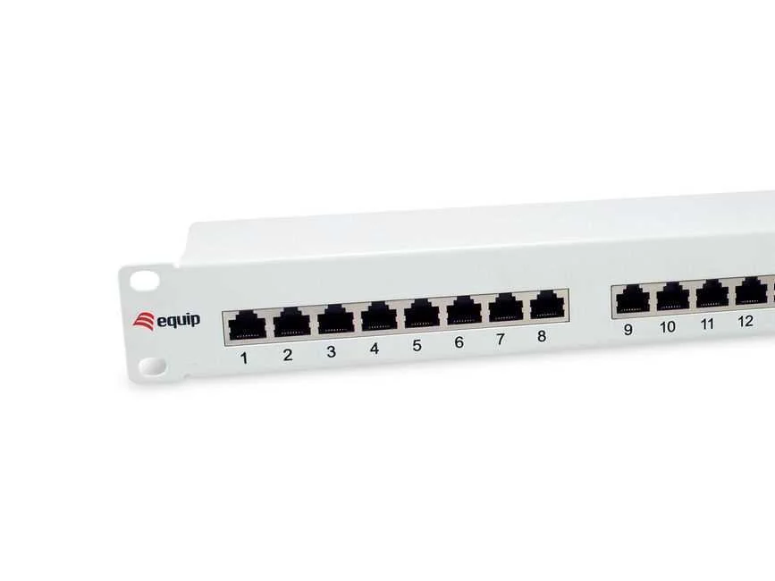 Equip Patchpanel 24x Rj45 Cat6  19" 1he Grau