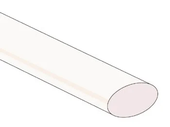 Shrinkable Tube 2:1 - 25.4mm - Clear - 25 Pcs