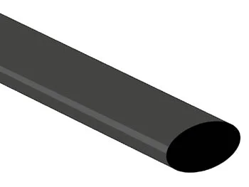 Shrinkable Tube 12.7mm - Black - 25 Pcs