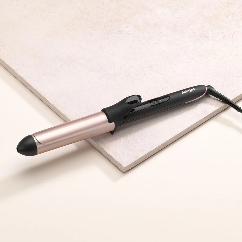 Modelador de Cabelo 32mm Curling Tong Preto/Rosa Dourado - Babyliss