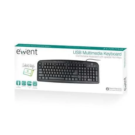 Ewent Keyboard Multimedia Pt Usb