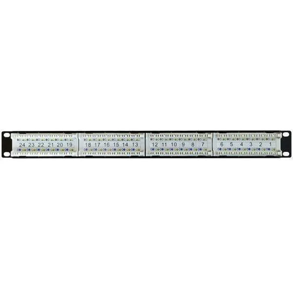 19\\" Patch Panel Cat.6 UTP 24 RJ45 ports 1U with .