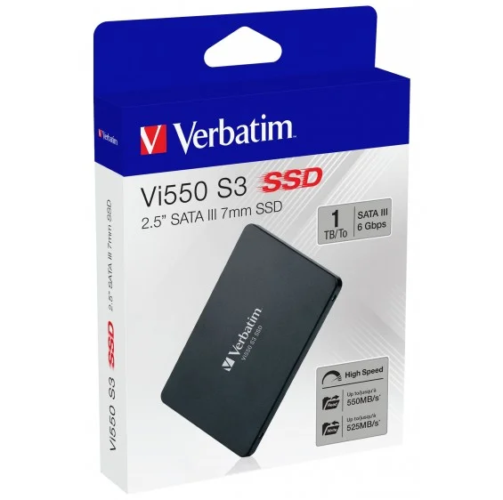 Verbatim SSD Vi550 1tb Sata 3 (7mm Height) 2.5" 550 Mb/Seg