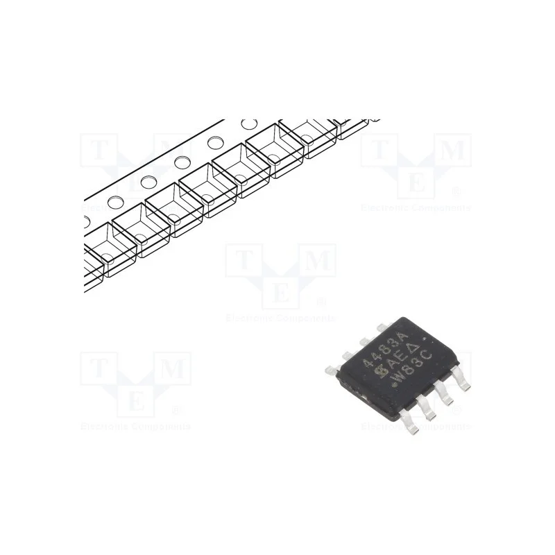 Transístor: P-mosfet; Unipolar; -30v; -15,4a; 3,8w