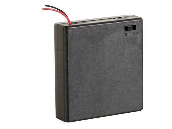 Soporte de Batería Con Interruptor AA X4