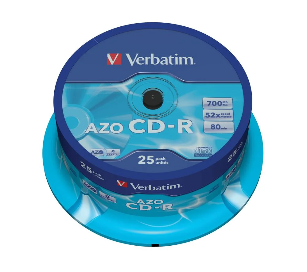 Verbatim Cd-R Azo Crystal 700 Mb 25 Pc(S)