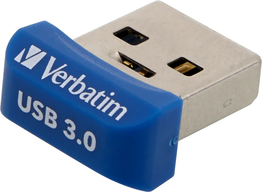 Pen Verbatim 64gb Usb 3.0 Store N Stay Nano Blue