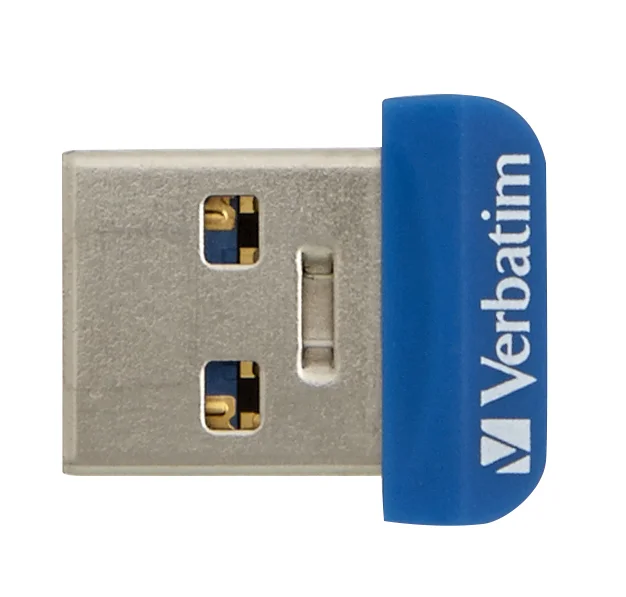 Pen Verbatim 64gb Usb 3.0 Store N Stay Nano Blue