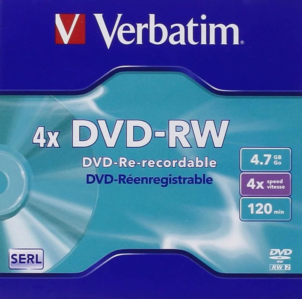 Verbatim Dvd-Rw 4x 4.7gb 120min Matt Silver Caixa.