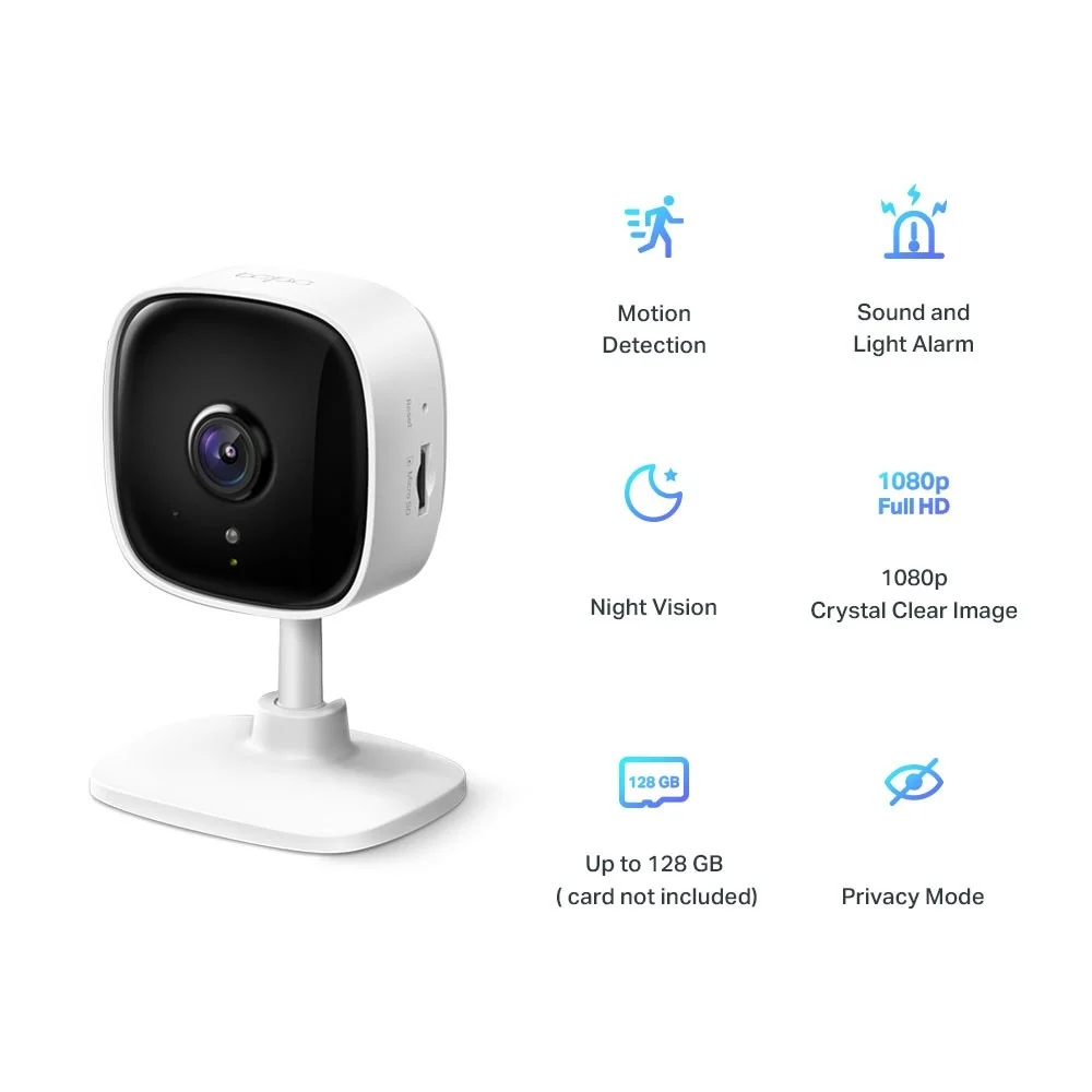Tp-Link Tapo C100 Camera Seguranca Wi-Fi 1080p