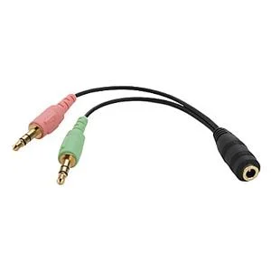 Adaptador Jack 3.5mm Salida Audio + Micro M/M