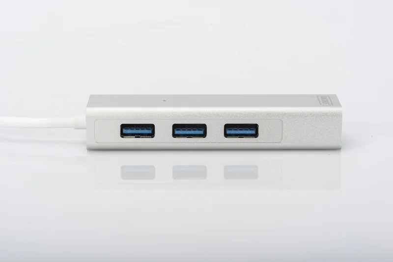 Digitus Usb-Hub    3-Port 3.0->3xa3.0 1xlan Integr. Kabel We