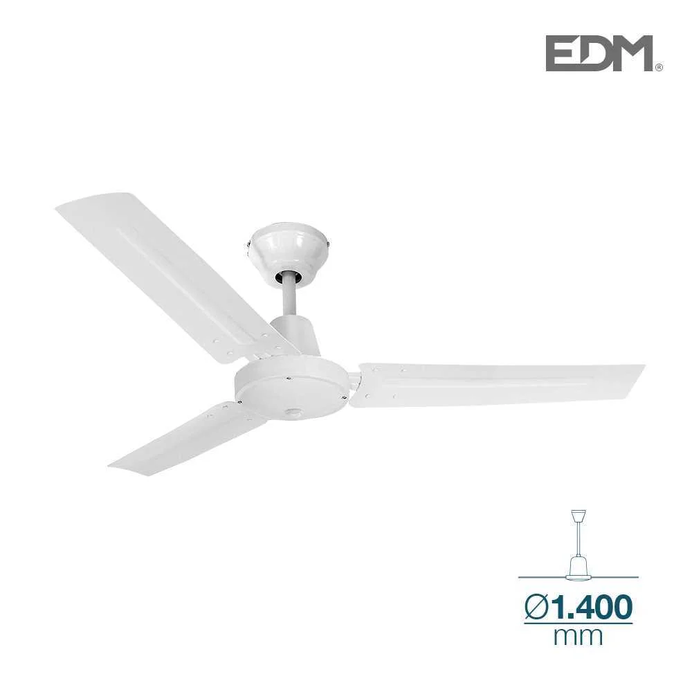 Ventoinha de Teto Modelo Industrial Branco 60w  .