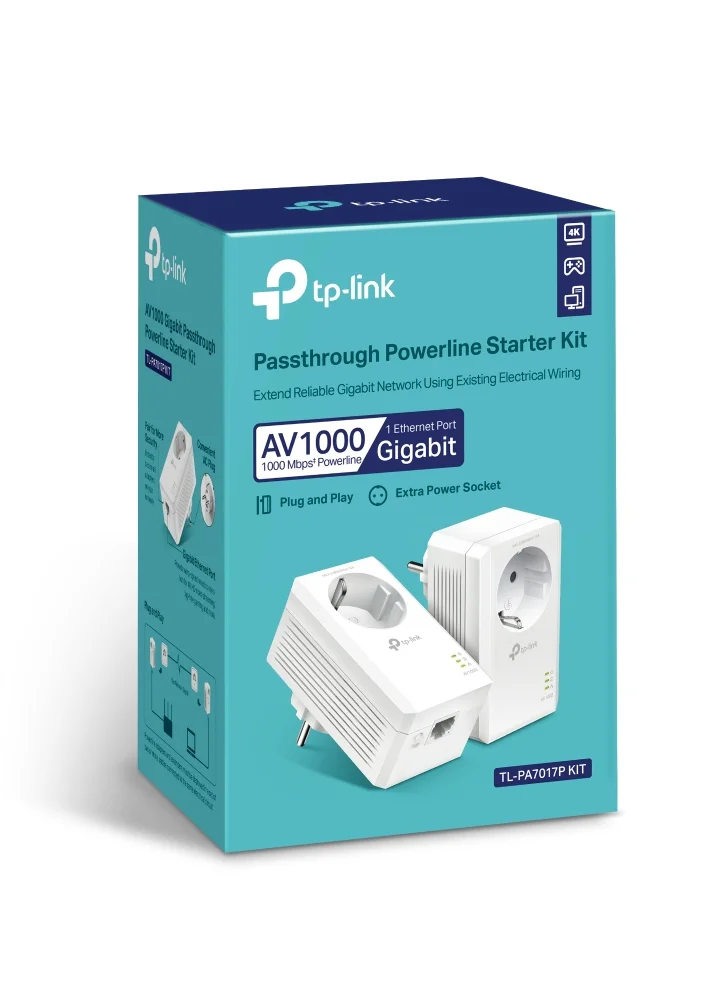 Powerline Tp-Link Av1000 300 M Gigabit Ethernet 