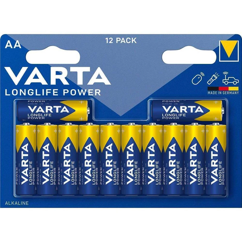 Blister de Pilas Lr6 AA Varta 12 Unidades