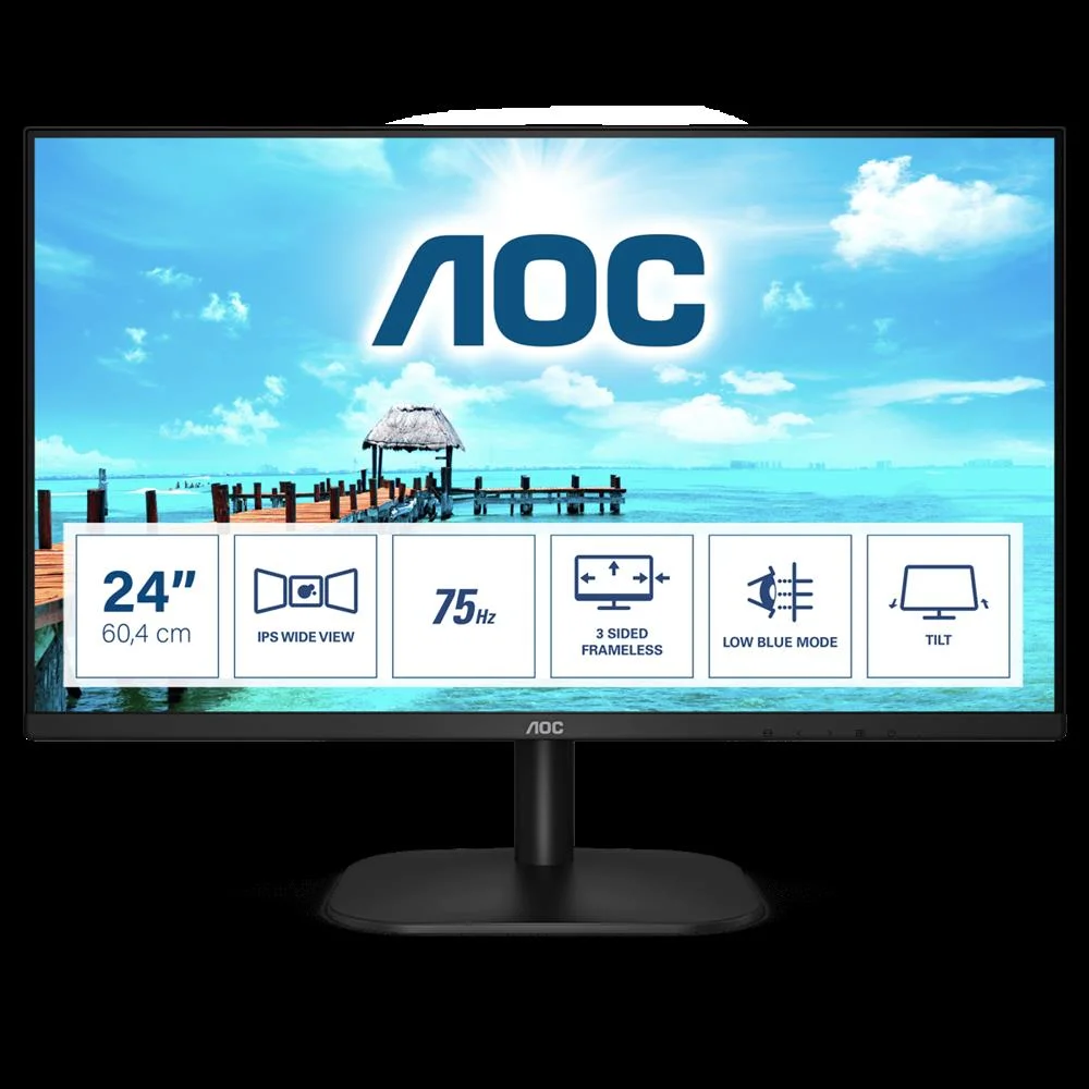 Monitor Aoc 24b2xh Ips 23.8" Fhd 16:9 75hz