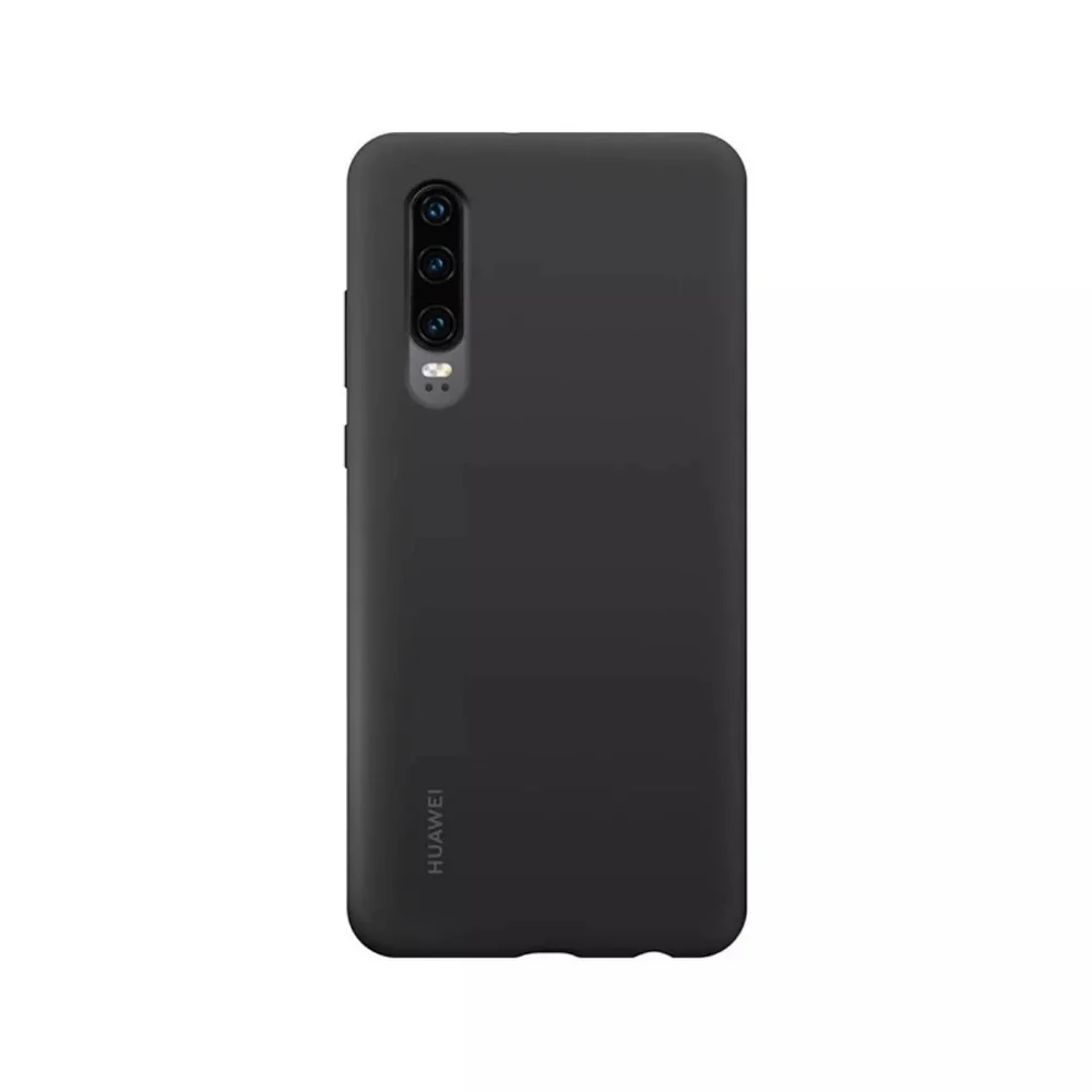 Capa protetora de silicone HUAWEI preta para P30