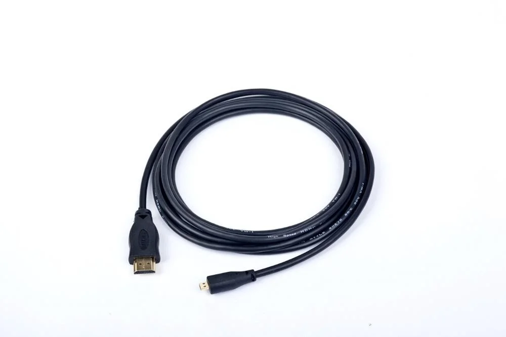 Hdmi Male To Micro D-Male Black Cable With Gold-P.