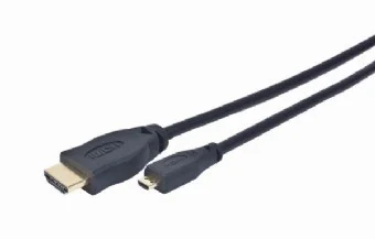 Hdmi Male To Micro D-Male Black Cable With Gold-P.