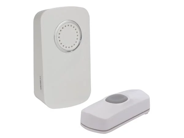 Conjunto de Campainha Sem Fios Com Bateria e 1 Bo.